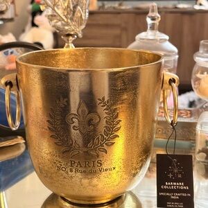Barware Collection  Paris Gold Decorative Ice Bucket – New with Tag